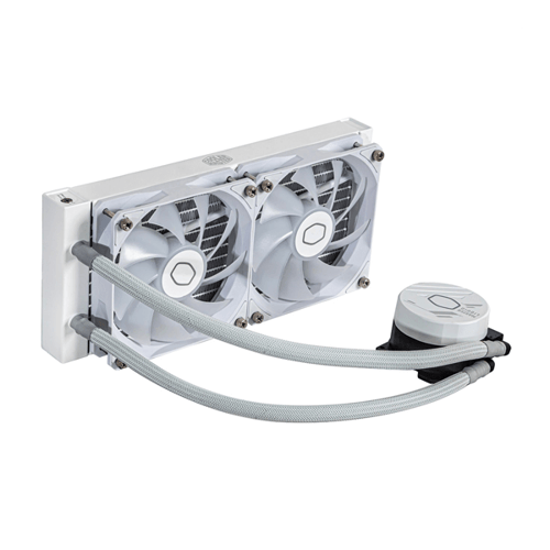 Cooler Master MasterLiquid 240L Core ARGB 240mm CPU Liquid Cooler (White)